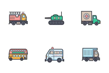 Transporte Paquete de Iconos