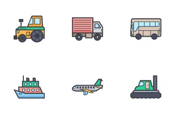 Transporte Paquete de Iconos