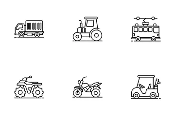 Transporte Paquete de Iconos