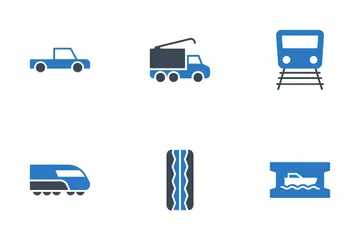 Transporte Paquete de Iconos