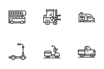 Transporte Paquete de Iconos