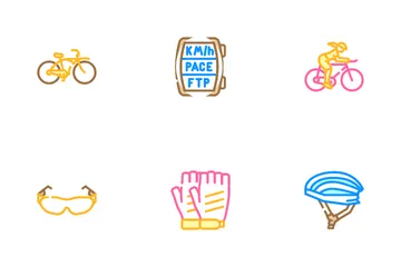 Transporte De Bicicletas Y Accesorios Paquete de Iconos