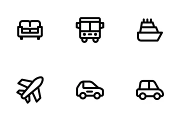 Transporte e Móveis Pacote de Ícones