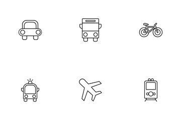 Transporte e veículo Icon Pack