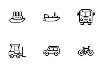 Transporte Paquete de Iconos