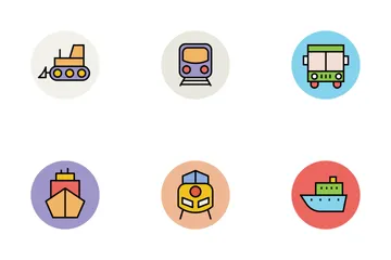 Transporte Paquete de Iconos