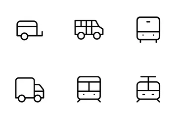 Transporte Pacote de Ícones