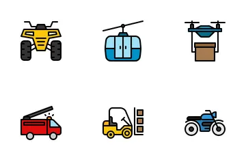 Transporte Paquete de Iconos