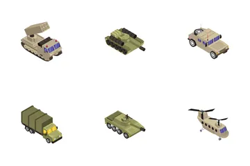 Transporte Militar Pacote de Ícones