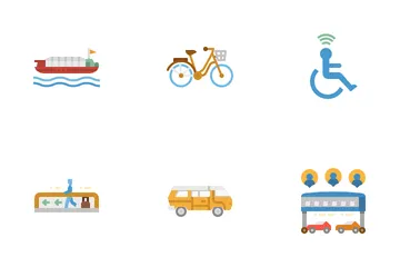 Transporte público Pacote de Ícones