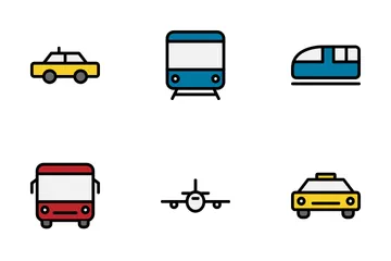 Transporte público Pacote de Ícones