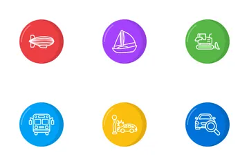 Transporte y servicio automotriz Icon Pack