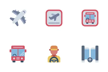 Trasporto pubblico Icon Pack