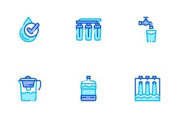 Tratamento de água Pacote de Ícones