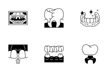 Tratamentos Odontológicos Pacote de Ícones