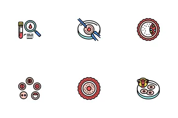 Tratamiento de fertilización Paquete de Iconos
