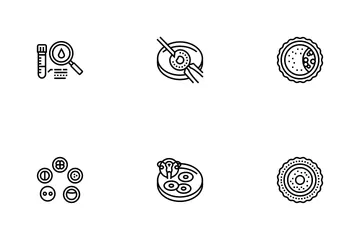 Tratamiento de fertilización Paquete de Iconos