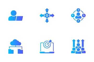 Travail à distance Pack d'Icônes