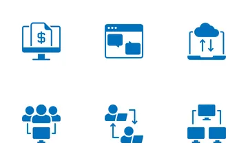 Travail à distance Pack d'Icônes