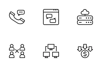 Travail à distance Pack d'Icônes