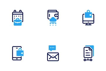 Travail à distance Pack d'Icônes