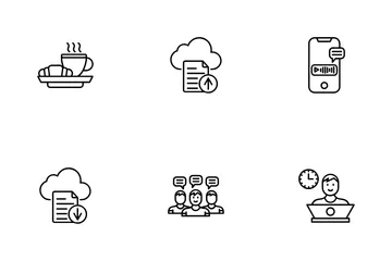 Travail à domicile Pack d'Icônes