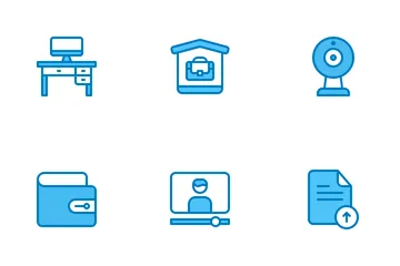 Travail à domicile Pack d'Icônes