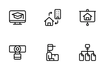 Travail à domicile Pack d'Icônes