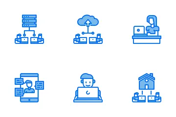 Travail à la maison Pack d'Icônes
