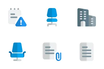 Bureau de travail Icon Pack