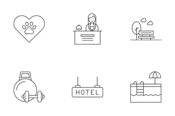 Travel And Accommodation Icon Pack