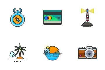 Travel And Holidays  Icon Pack