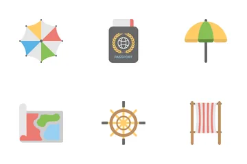 Travel And Holidays Flat Icons 1 Icon Pack
