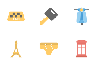 Travel And Holidays Flat Icons 2 Icon Pack
