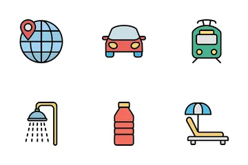 Travel And Hotel Icon Pack