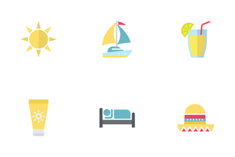 Travel And Tourism Flat Icons Icon Pack