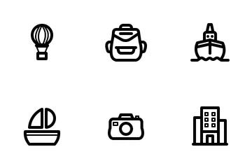Travel And Transportation Icon Pack