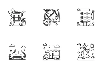 Travel And Transportation Icon Pack