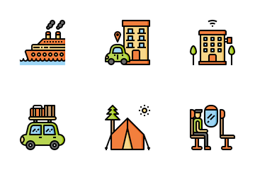 Travel And Vacation Icon Pack