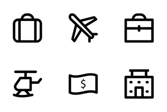 Travel Bold Icon Pack