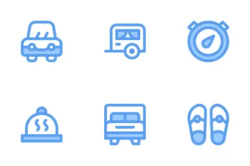 Travel Equipment Icon Pack