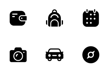 Travel Gear Icon Pack