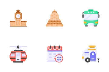 Travel Landmark Icon Pack