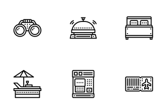 Travel Outline Icon Pack