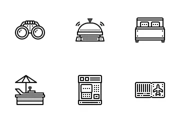 Travel Outline Icon Pack