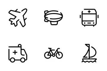 Travel & Transport Icon Pack