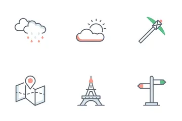 Travelling And Holiday Icon Pack