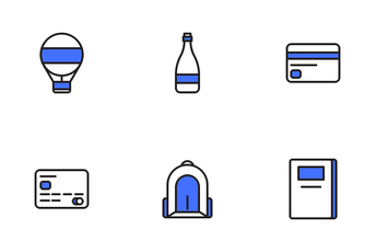 Travelling Set (Blue Field) Icon Pack