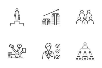 Trayectoria profesional Paquete de Iconos
