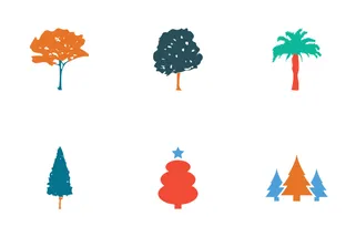 Trees Colored Icons